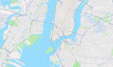 Fototapeta Mapy - New York Map, Detailed Map of New York