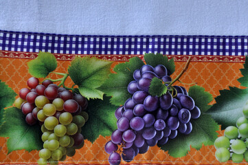 Poster - toalha com uvas 