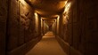 Inside the pyramids, an air of mystery surrounds the passageways and chambers containing the pharaoh's treasures
