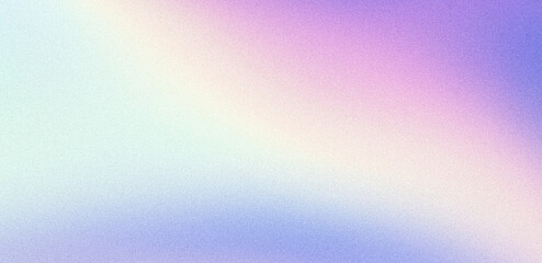 Wall Mural - pastel grainy gradient background purple yellow pink blue noise texture abstract light color gradien