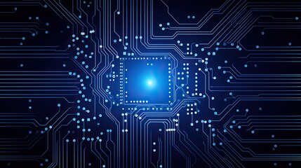 Circuit technology background with high-tech digital data connection system, cyber circuit future technology concept background. computer electronic design