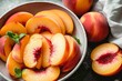 Experience the refreshing and nourishing flavors of locally grown, organic peaches, a versatile superfood that pairs perfectly with a variety of whole foods like apples, nectarines, and apricots, add