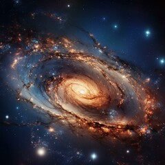 Canvas Print - spiral galaxy in space