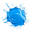 Blue color Blob, isolated PNG object