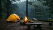 © Saleem - Escape to the wilderness for a summer camping trip with guided nature walks and wildlife spotting. generative ai