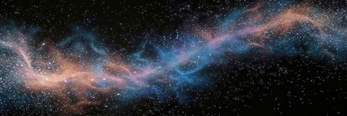 Wall Mural - milky way space scene background. night sky with star fields and nebula. for game or technology back