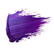 Purple color brushstroke, isolated PNG object
