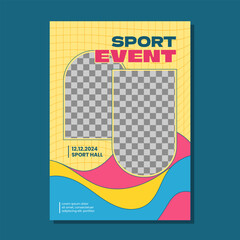 Wall Mural - Sport event poster design template