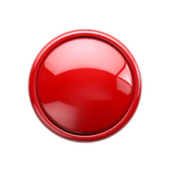 red Button, isolated PNG object