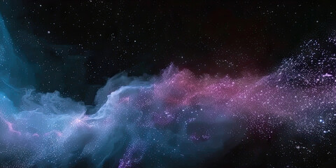 milky way space scene background. Night sky with star fields and nebula. For game or technology background, stardust galaxy universe on dark background