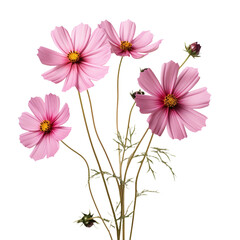 Sticker - Cosmos flower isolated on transparent background