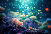 Underwater Garden: Coral Resembling A Well-tended Garden.
