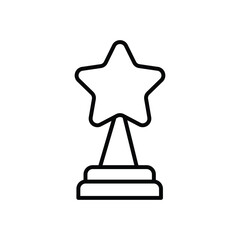 Wall Mural - award icon with white background vector stock illustration