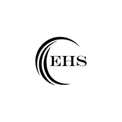 Wall Mural - EHS logo. E H S design. WhitE H SHS letter. EHS, E H S letter logo SET design. Initial letter EHS linked circle uppercase monogram logo. E H S letter logo SET vector design. EHS letter logo design	
