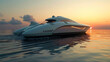 Futuristic motor boat