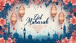 Eid mubarak wishing card