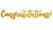 © N2 - Congratulations hand lettering 3d in gold	, congratulations typography, calligraphy