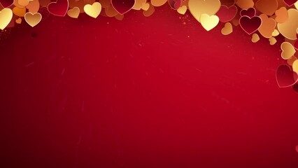 Wall Mural - Card or banner for a happy valentine's day in gold on a burgundy gradient background with a gold-colored heart where it is written February 14 with pink, red and fuchsia roses. valentine love woman