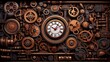 © Ameer - A retro-futuristic vision of a steampunk society with industrial elements and horology