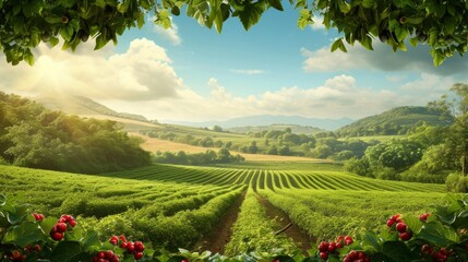 Beautiful background for organic farm products advertising