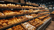 Freshly Baked: A Glimpse into the Bakery Section of a Large Supermarket