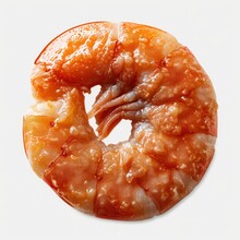 Dried Shrimp That Have Been Sundried On White Background, Illustrations Images