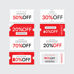 set of coupon with the sale