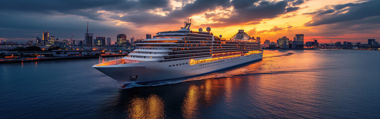 Wall Mural - Cruise Ship, Liners On most visited tourist sites