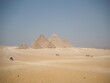 The egyptian pyramids in the desert - world wonders