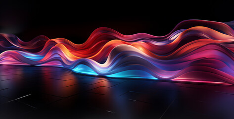 Wall Mural - abstract background with glowing lines, abstract wave background, abstract wave, Delve into the enchanting of light and shadow