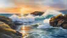 Watercolor Seascapes Painting