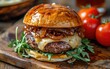 Caramelized Onions Upgrade Beef Burger