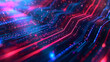 Abstract background featuring neon lines forming dynamic patterns, giving a sense of technological innovation and advancement