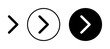 © kru - Right Arrow vector illustration set. Next Pointer Direction sign in suitable for apps and websites UI design style.