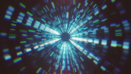 Wall Mural - abstract hud iris technology background/ 4k animation of an abstract wallpaper background with hud i