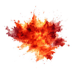 Wall Mural - fire explosion isolated on transparent background Remove png, Clipping Path, pen tool