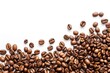 © LimeSky - Coffee beans on white background space for text Coffee texture concept