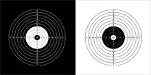 Illustration Vector Graphics Of Target Shooting Icon