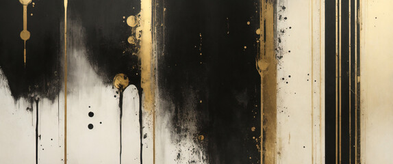 gold black paint wall texture. black and gold, abstract grunge background. Abstract artistic background. Black and gold painting background. black and gold grunge. 