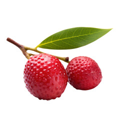 Poster - lychee fruit isolated on transparent background