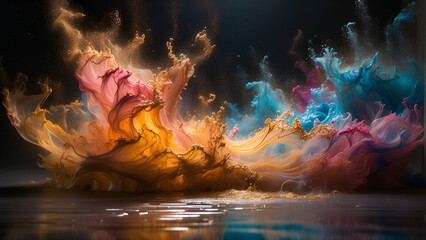 abstract color explosion - generative ai