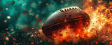 Fototapeta Sport - American football ball. Creative sport background.