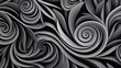 Elegant Swirls in Grayscale Design. Graceful grayscale swirls with a seamless pattern design.