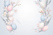Easter Egg Hunt Poster Invitation Template In Pastel Color