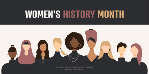 Wall Mural - Women's History Month.