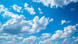 © standret - Beautiful blue sky and white cumulus clouds abstract background