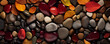 Nature pebbles background