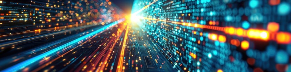 Computer technology abstract background with lines