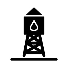 Wall Mural - Water Tower Vector Icon