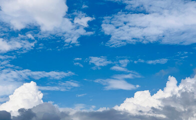 Blue sky with clouds